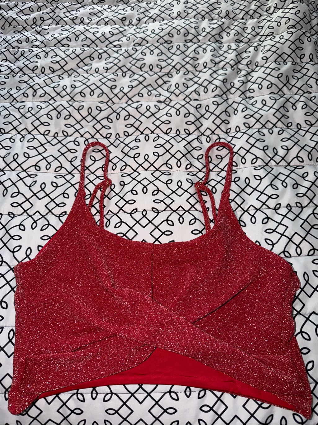 Beach Riot Kenzie Bikini Top Jolly Red Shine